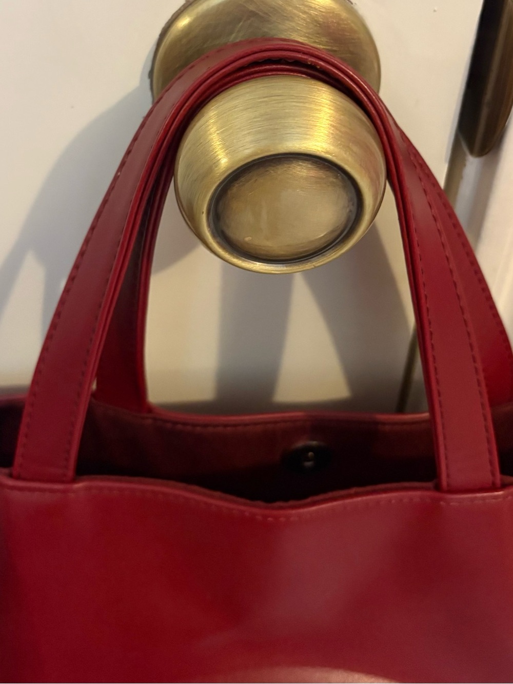 Telfar Burgundy Tote Bag - Picture 9 of 12